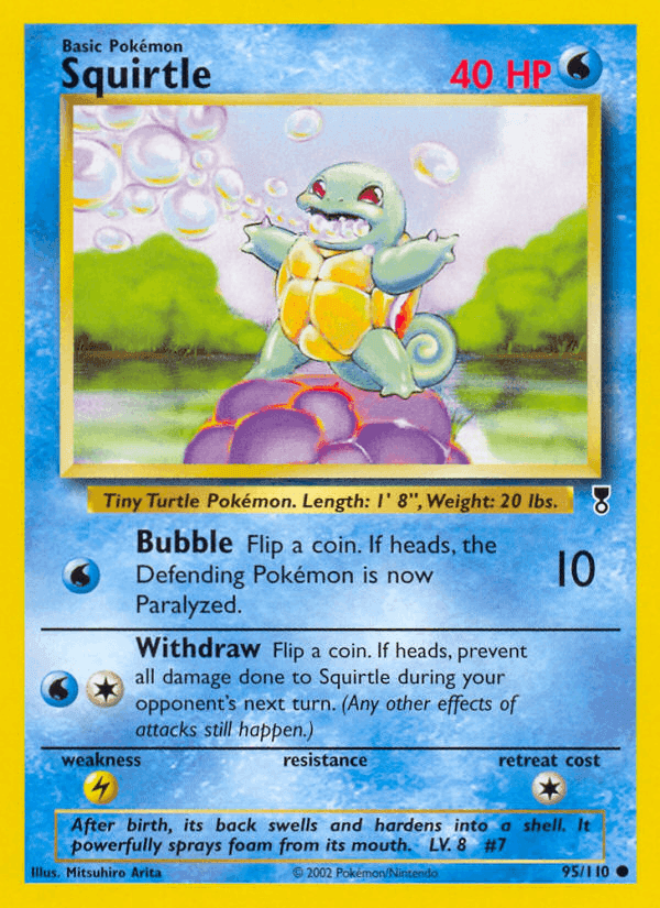 Squirtle, carta 95 di Legendary Collection