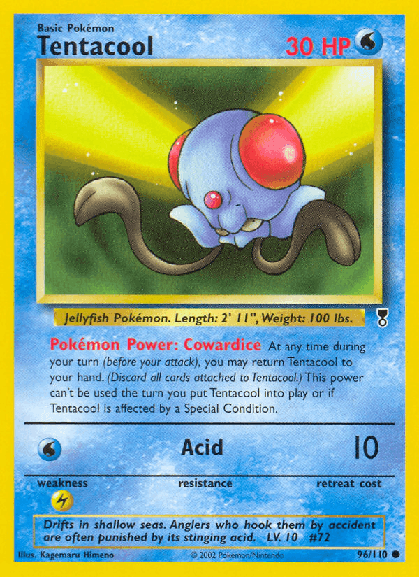 Tentacool, carta 96 di Legendary Collection