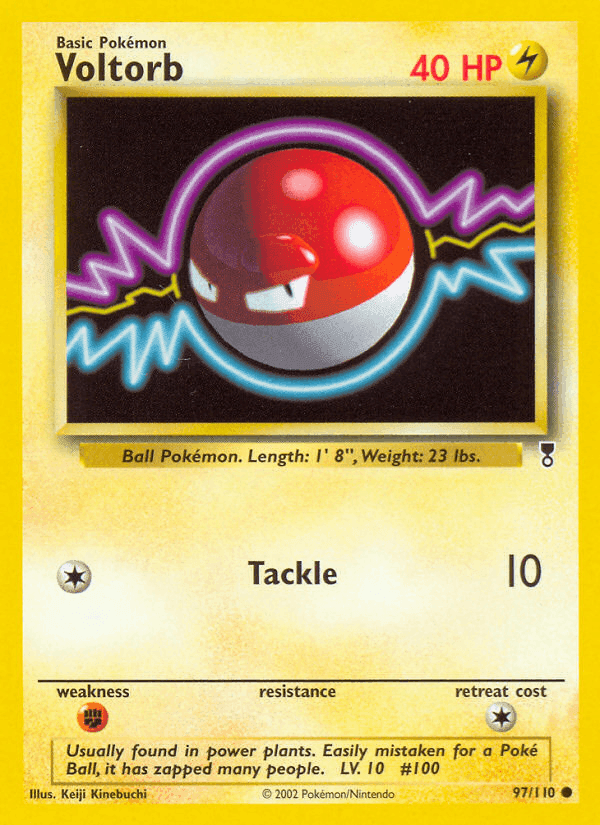 Voltorb, carta 97 di Legendary Collection