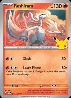 Reshiram, card 014 from Rare