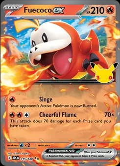 Fuecoco ex, card 015 from Double rare