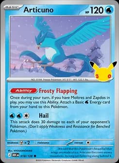 Articuno, card 018 from Common
