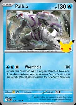 Palkia, card 020 from Rare