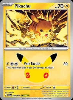 Pikachu, card 024 from Pikachu Rare