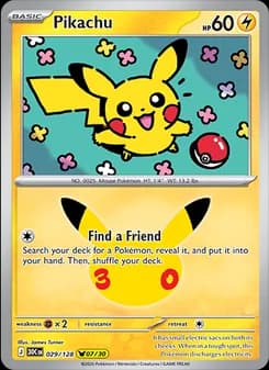 Pikachu, card 029 from Pikachu Rare