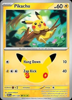 Pikachu, card 041 from Pikachu Rare