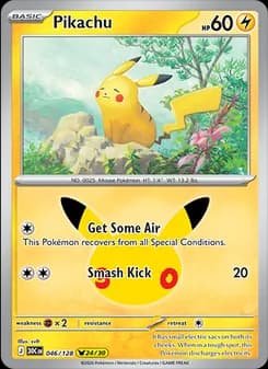 Pikachu, card 046 from Pikachu Rare