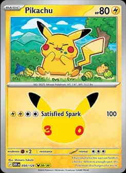 Pikachu, card 050 from Pikachu Rare
