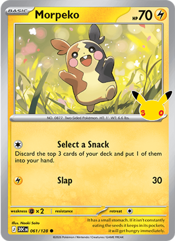 Morpeko, card 061 from 30th Celebration