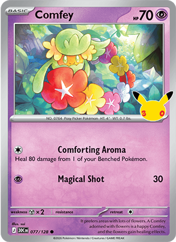 Comfey, card 077 from 30th Celebration