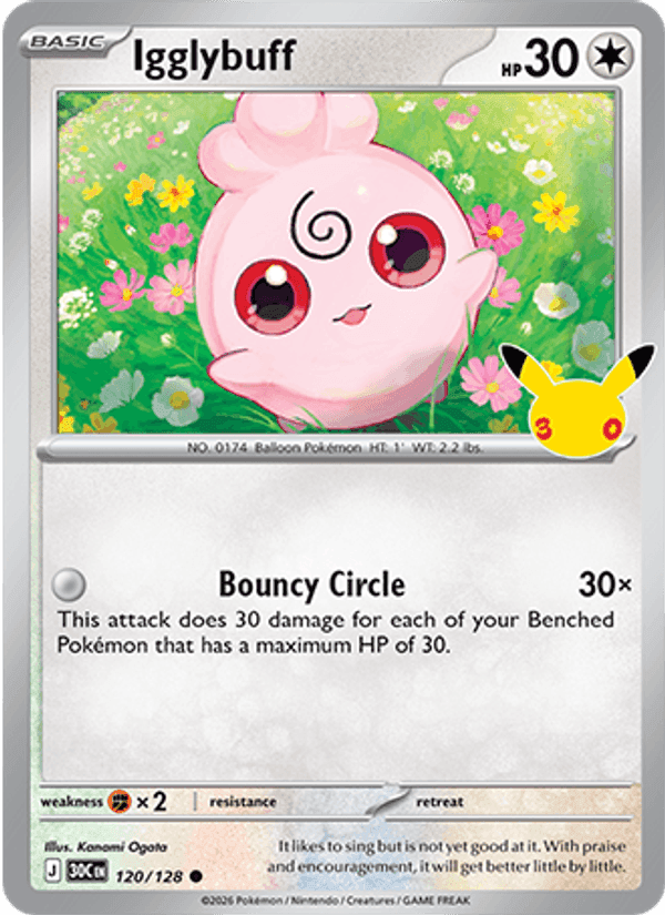 Igglybuff, card 120 from 30th Celebration