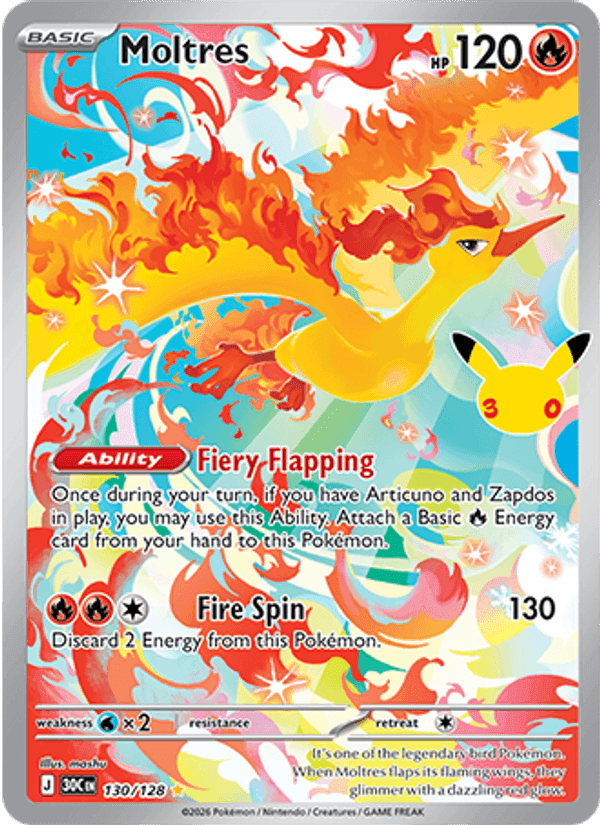 30th Celebration の 130 番、Moltres