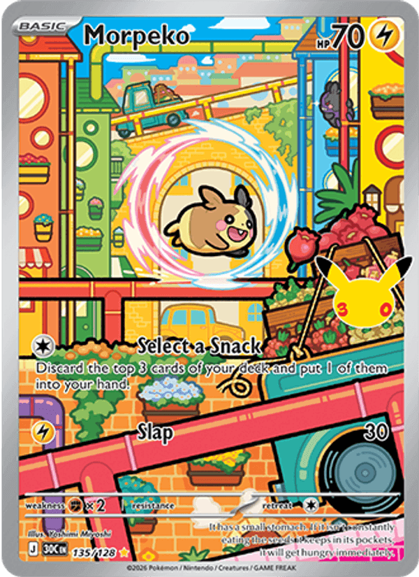 Morpeko, card 135 from 30th Celebration