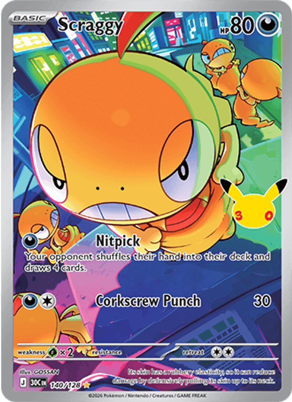 Scraggy, card 140 from 30th Celebration