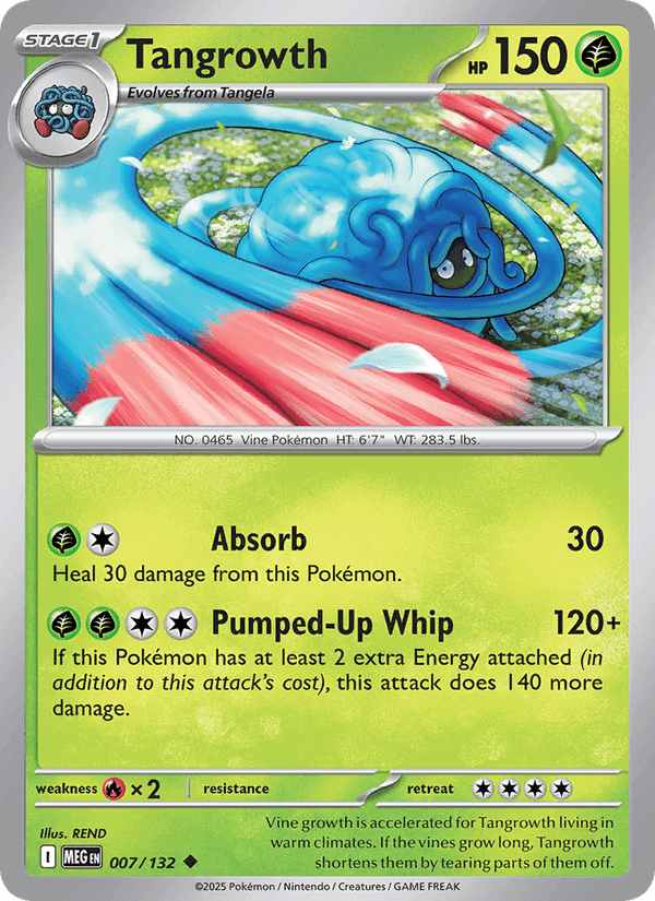Tangrowth, card 007 from Mega Evolution