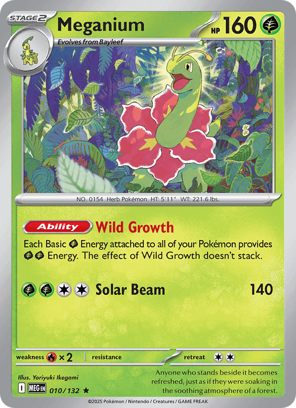 Mega Evolution の 010 番、Meganium