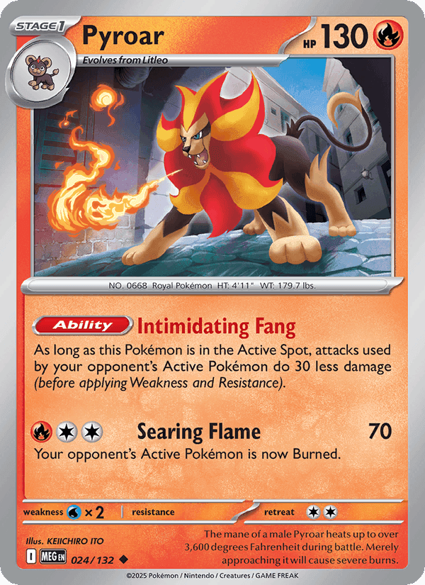 Mega Evolution の 024 番、Pyroar