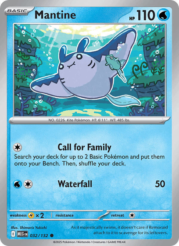 Mantine, carta 032 de Mega Evolution