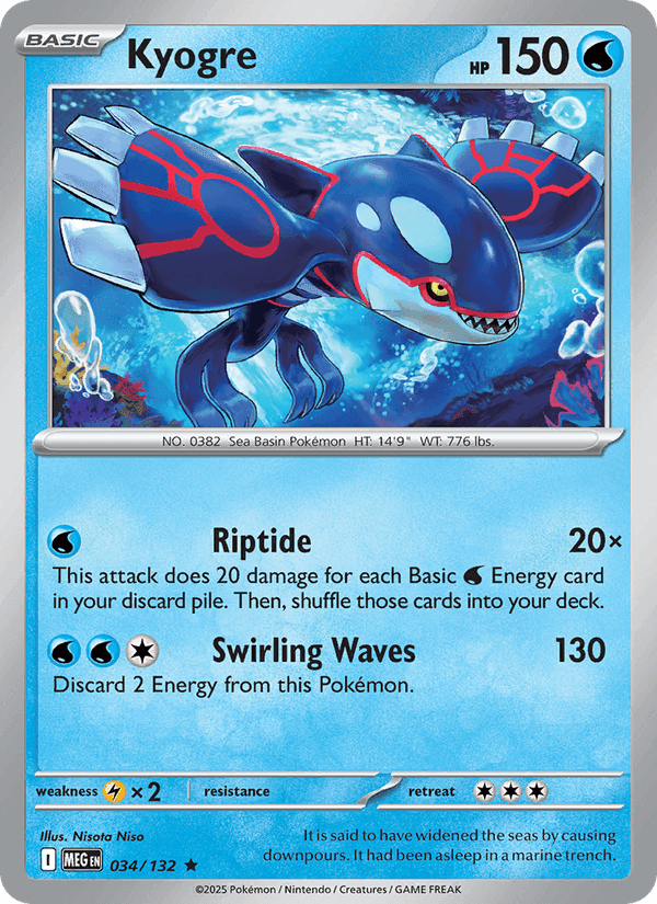 Mega Evolution の 034 番、Kyogre
