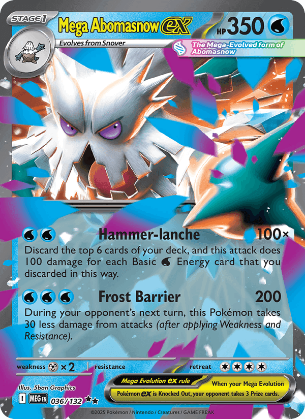 Mega Evolution の 036 番、Mega Abomasnow ex