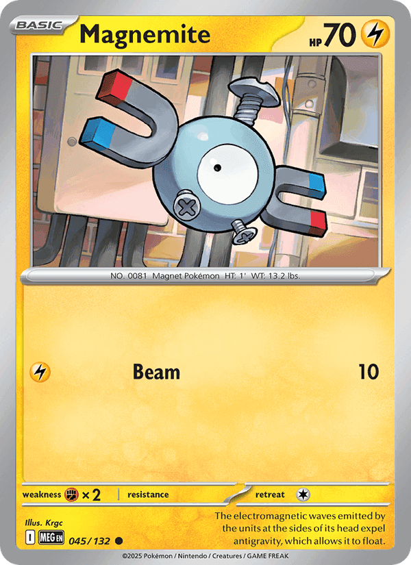 Magnemite, carta 045 di Mega Evolution