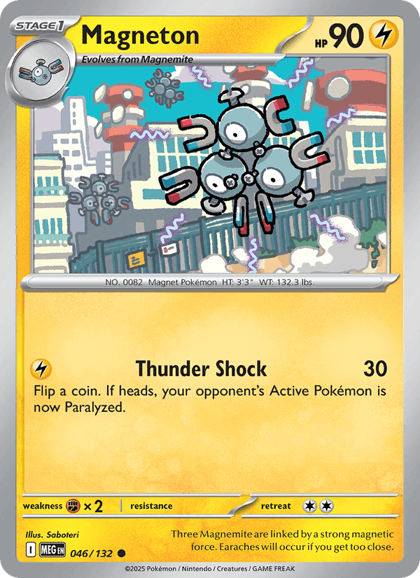 Magneton, card 046 from Mega Evolution