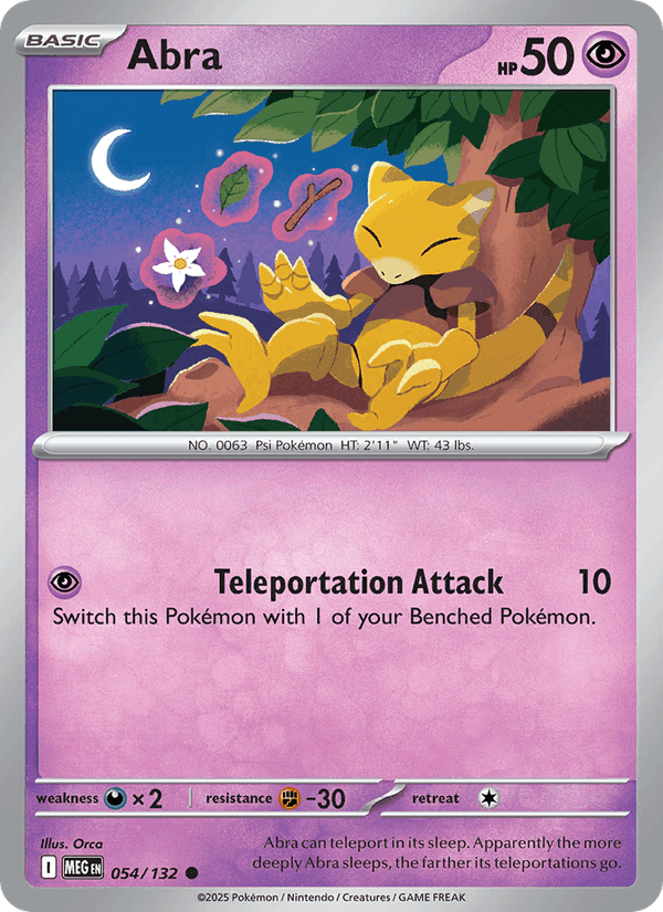 Abra, carta 054 di Mega Evolution