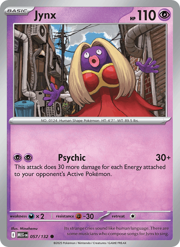 Jynx, card 057 from Mega Evolution