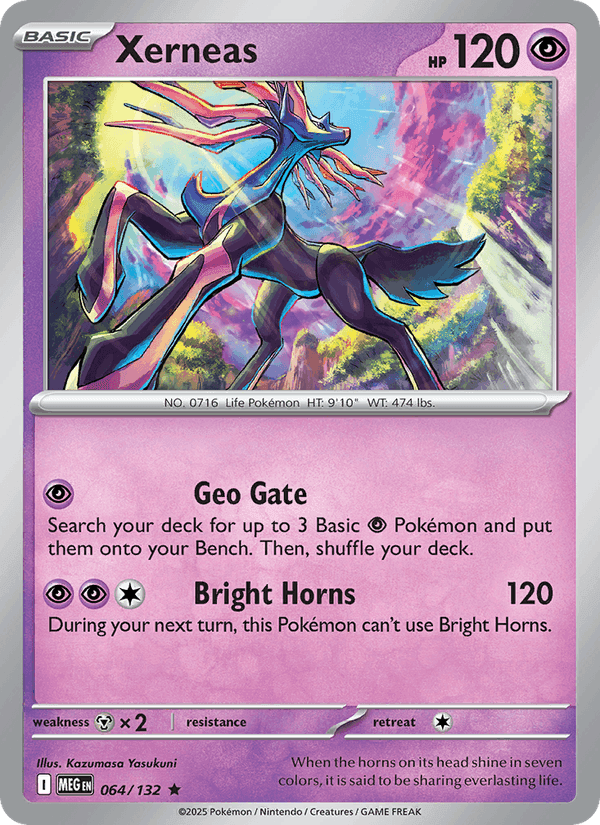 Xerneas, carta 064 di Mega Evolution