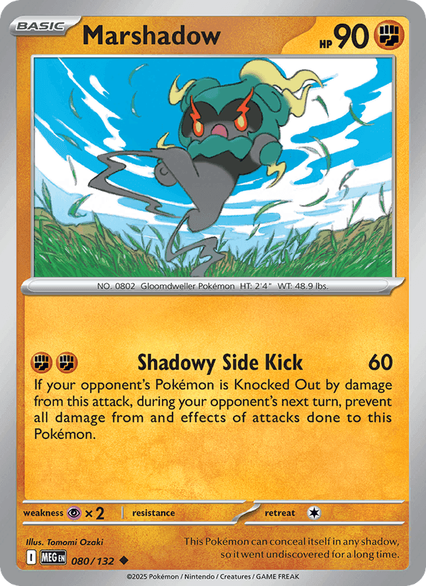 Mega Evolution の 080 番、Marshadow