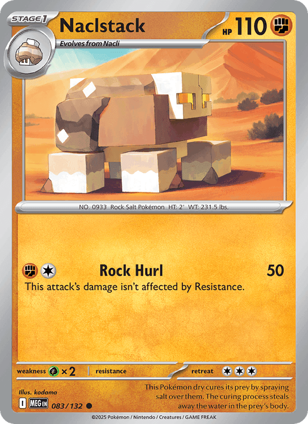 Naclstack, card 083 from Mega Evolution