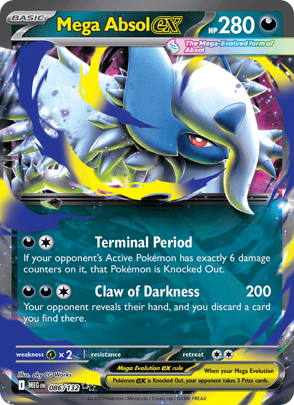 Mega Absol ex, card 086 from Mega Evolution