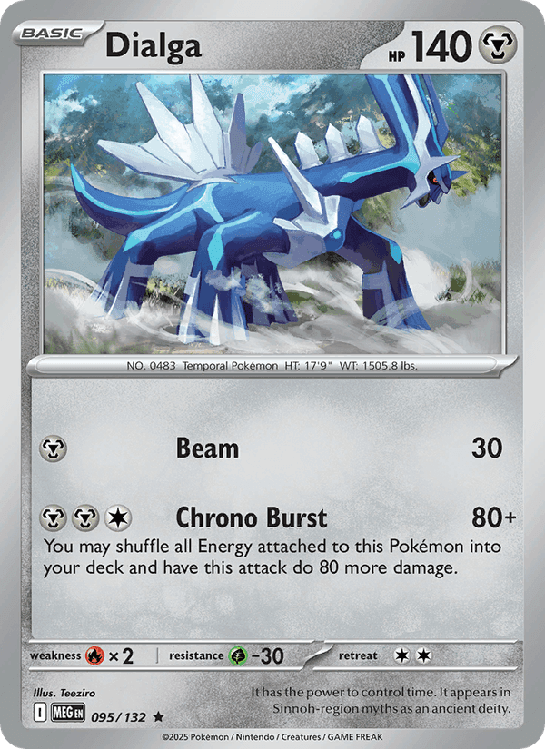 Dialga, card 095 from Mega Evolution