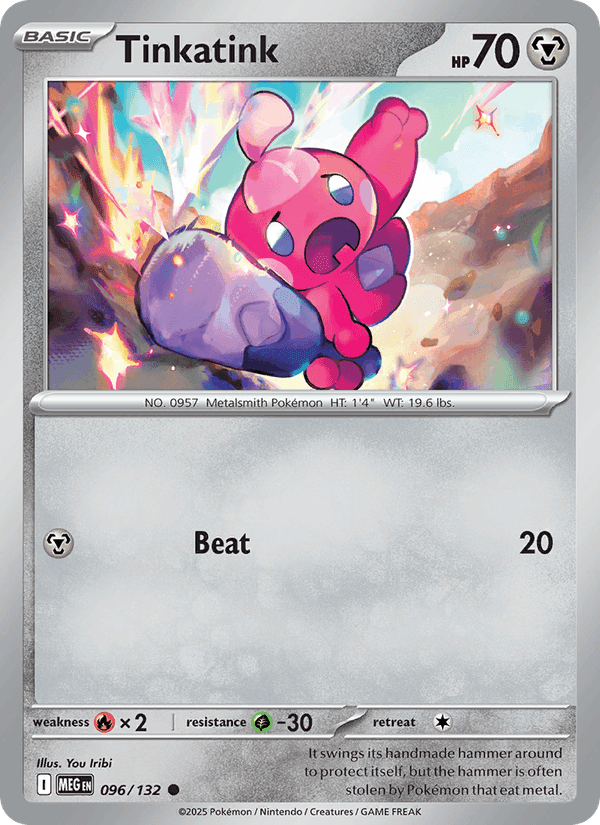Tinkatink, card 096 from Mega Evolution