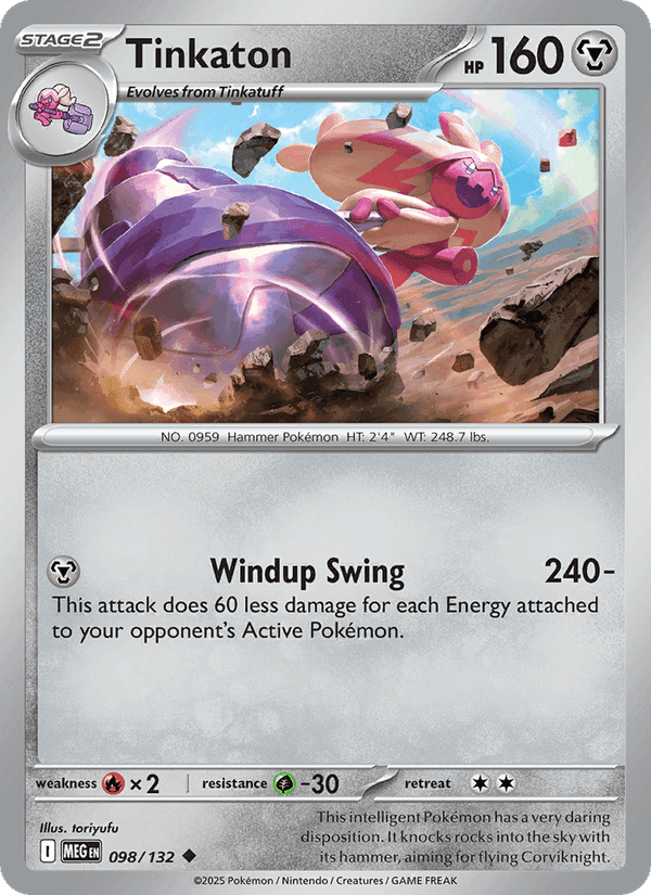 Tinkaton, card 098 from Mega Evolution