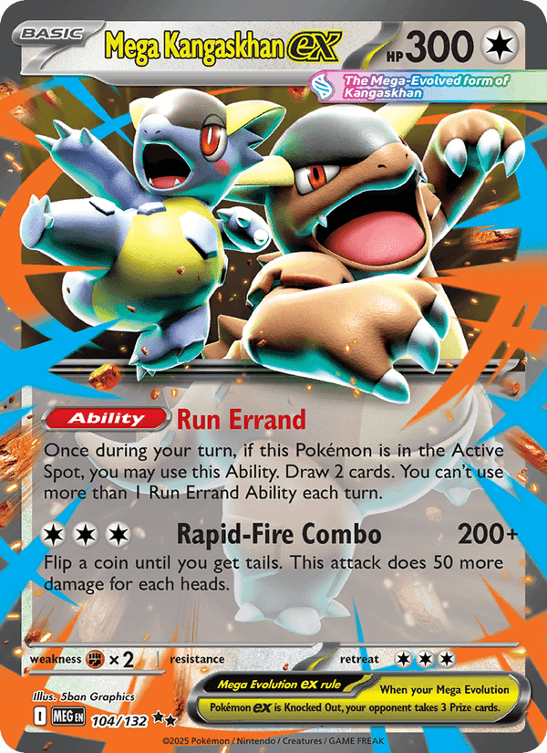 Mega Kangaskhan ex, card 104 from Mega Evolution