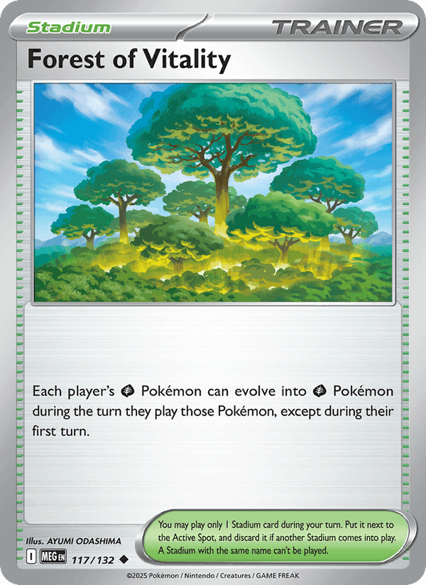 Forest of Vitality, card 117 from Mega Evolution
