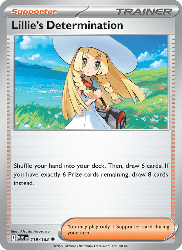 Lillie's Determination, card 119 from Mega Evolution