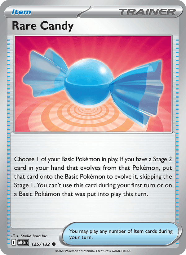 Rare Candy, card 125 from Mega Evolution