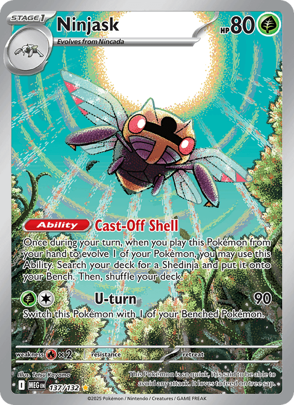 Ninjask, carte 137 de Mega Evolution