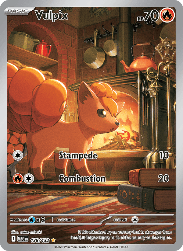 Vulpix, carta 138 de Mega Evolution