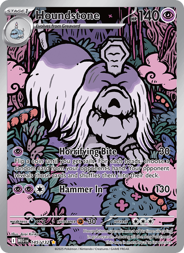 Houndstone, carta 145 di Mega Evolution