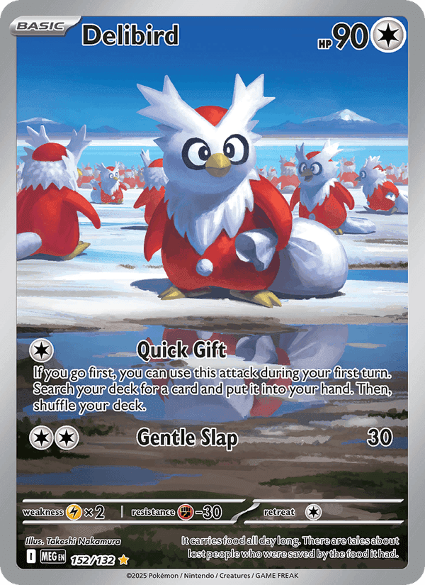 Delibird, card 152 from Mega Evolution