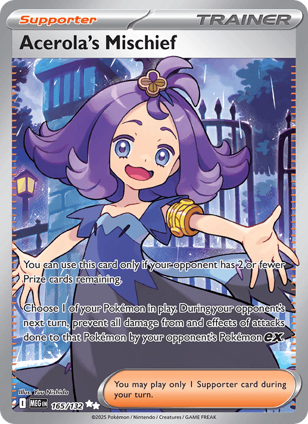 Acerola's Mischief, card 165 from Mega Evolution