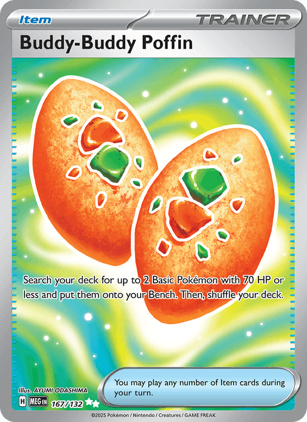 Buddy-Buddy Poffin, carte 167 de Mega Evolution