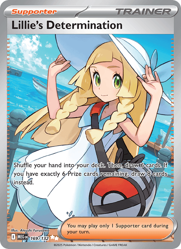 Lillie's Determination, card 169 from Mega Evolution