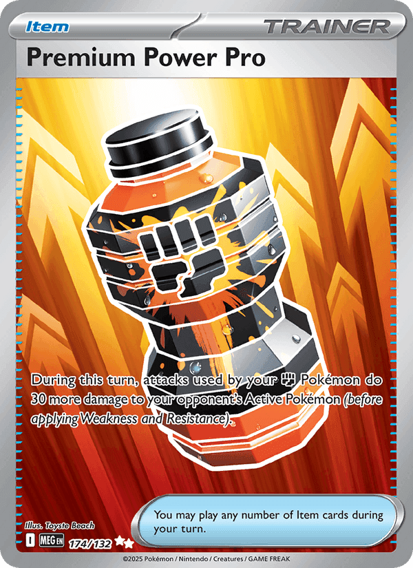Premium Power Pro, card 174 from Mega Evolution