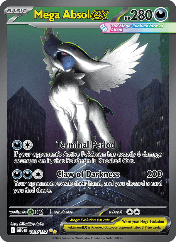 Mega Absol ex, card 180 from Mega Evolution