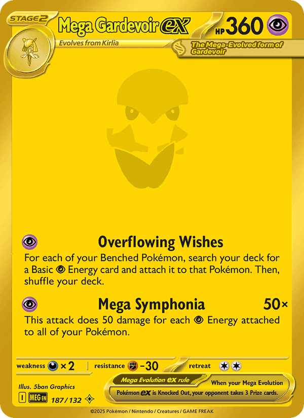 Mega Gardevoir ex, card 187 from Mega Evolution