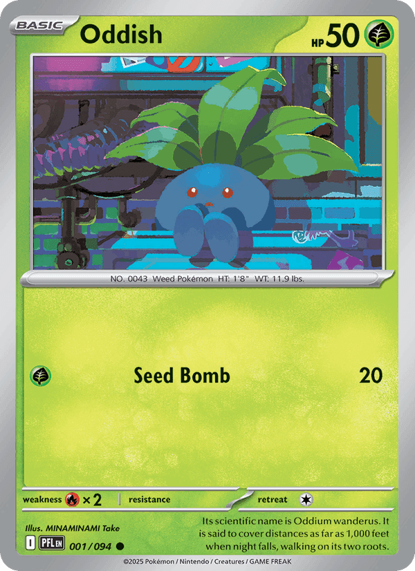 Oddish, card 001 from Phantasmal Flames